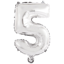 Mini Number 5 Silver